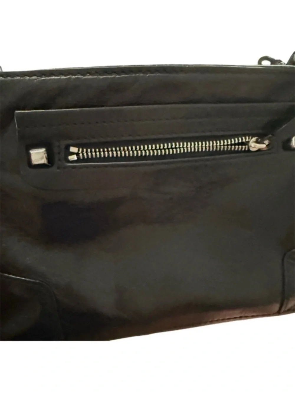 Rebecca Minkoff Convertible Crossbody Bag Leather Purse Black - Picture 11 of 13